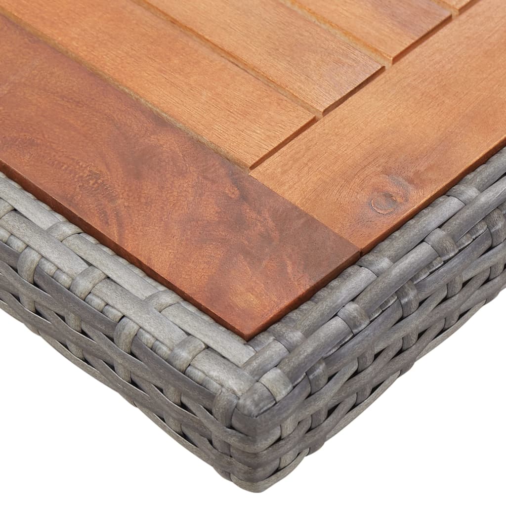 13 kom. Vrtna blagovaonska grupa s jastucima poliratan antracit