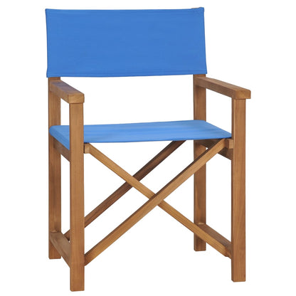 Director's chair solid teak blue