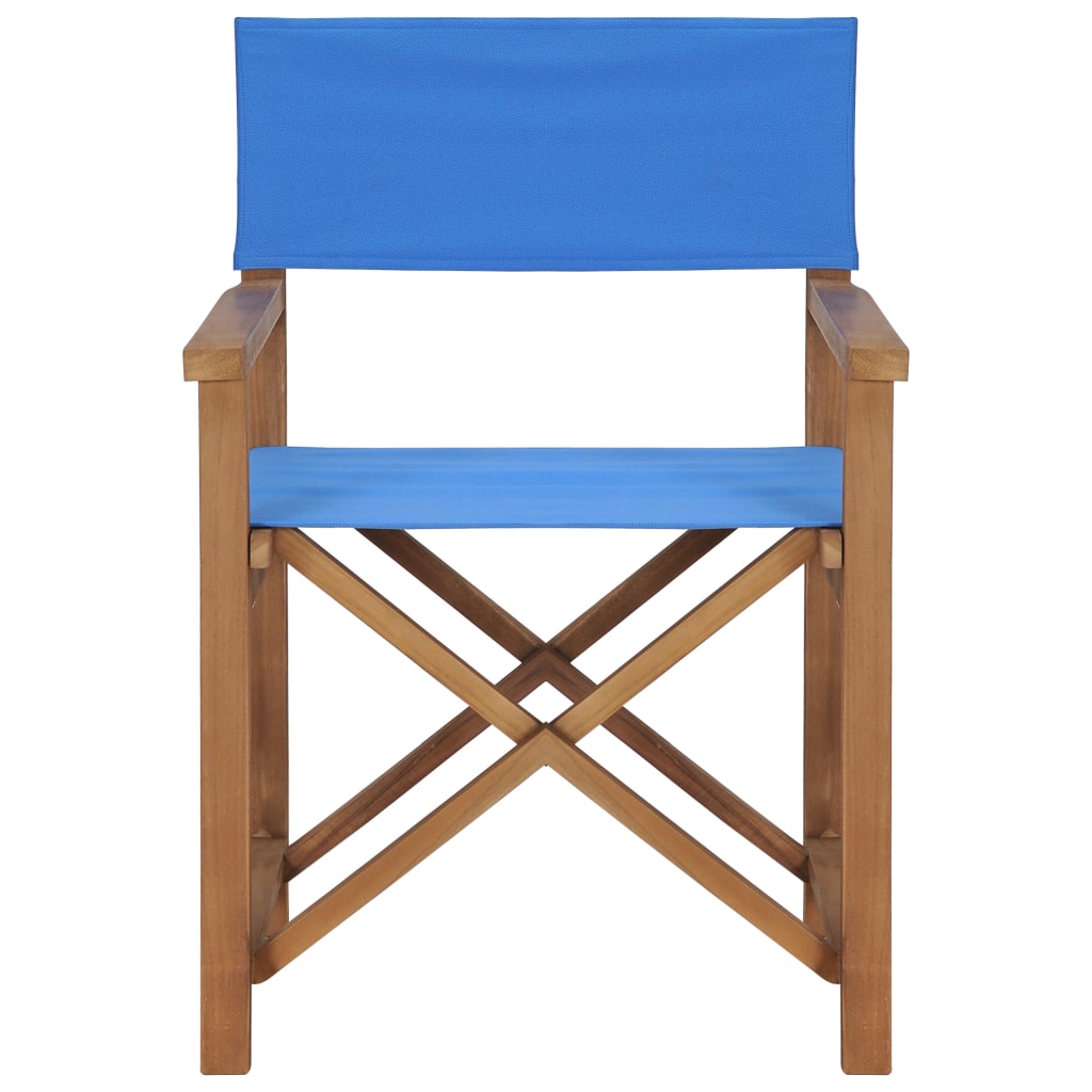 Director's chair solid teak blue