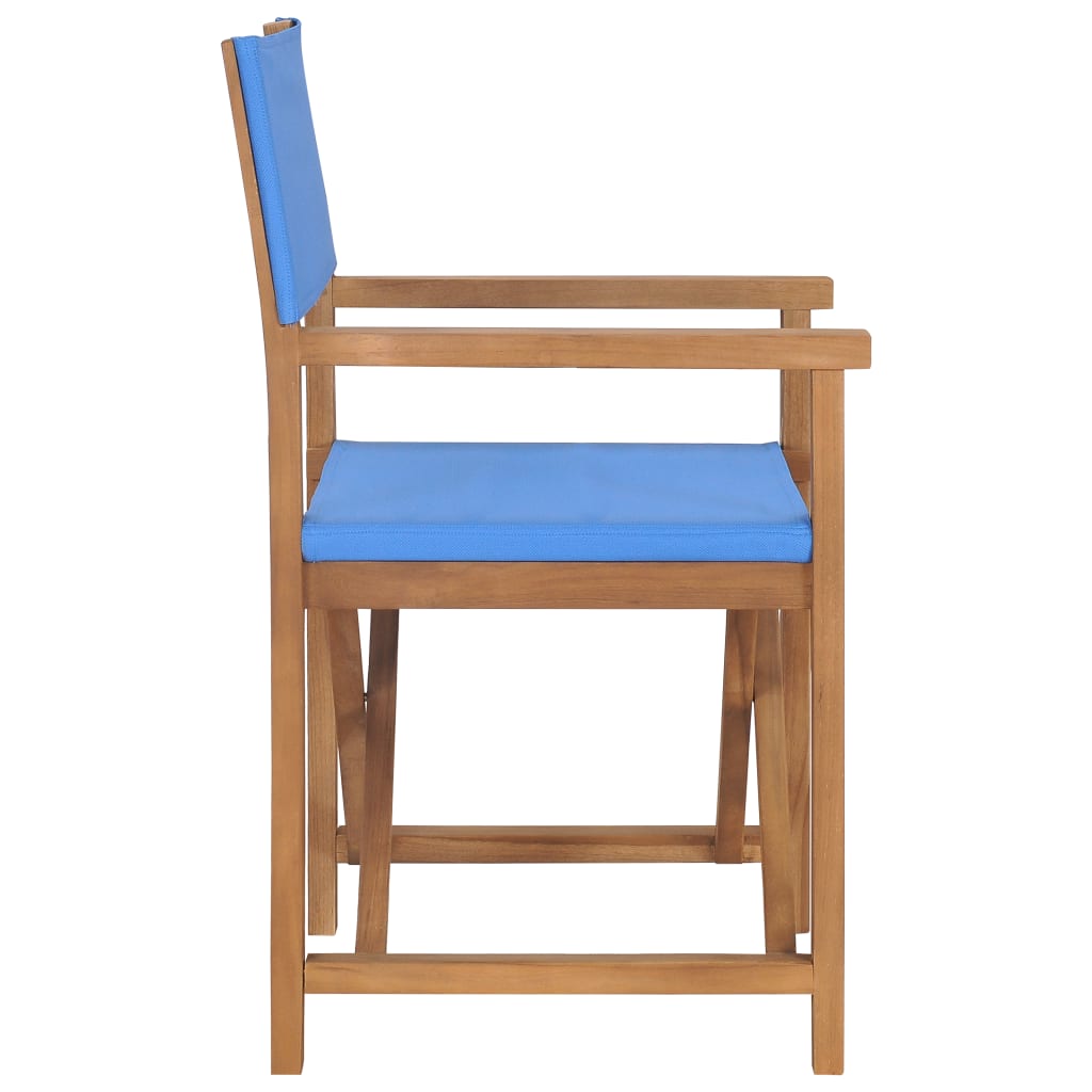 Director's chair solid teak blue