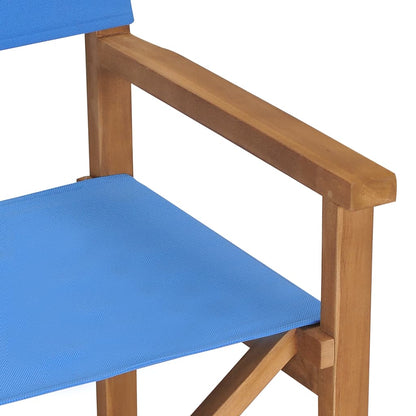 Director's chair solid teak blue