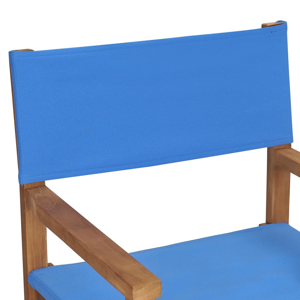 Director's chair solid teak blue