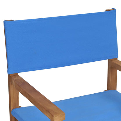 Director's chair solid teak blue