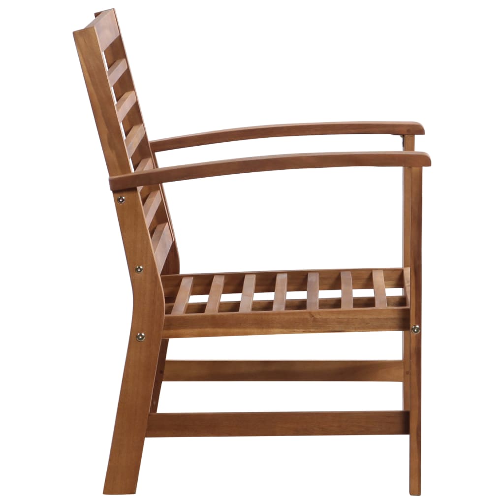 Garden lounge set 4-piece solid acacia wood