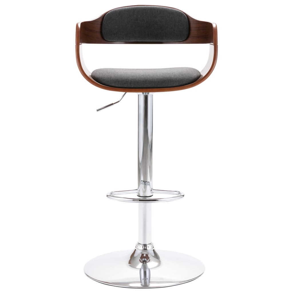 Bar stool plywood and grey fabric
