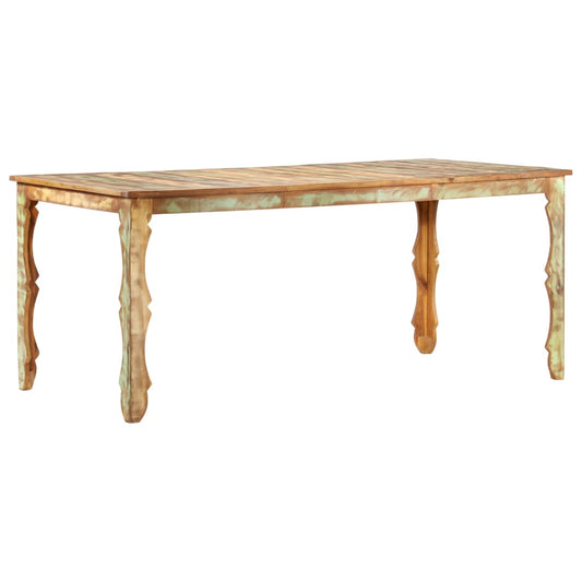 Dining table 180 x 90 x 76 cm Recycled solid wood