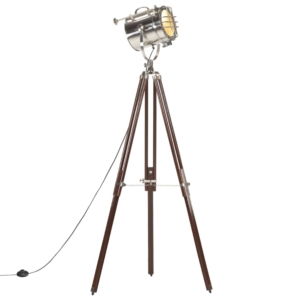 Floor lamp tripod solid wood mango 180 cm