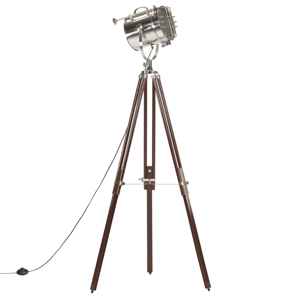 Floor lamp tripod solid wood mango 180 cm