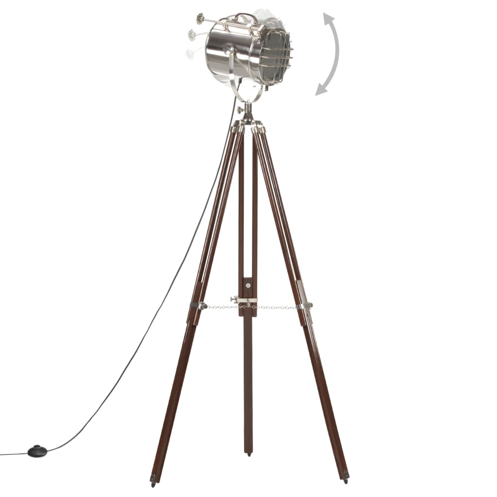 Floor lamp tripod solid wood mango 180 cm