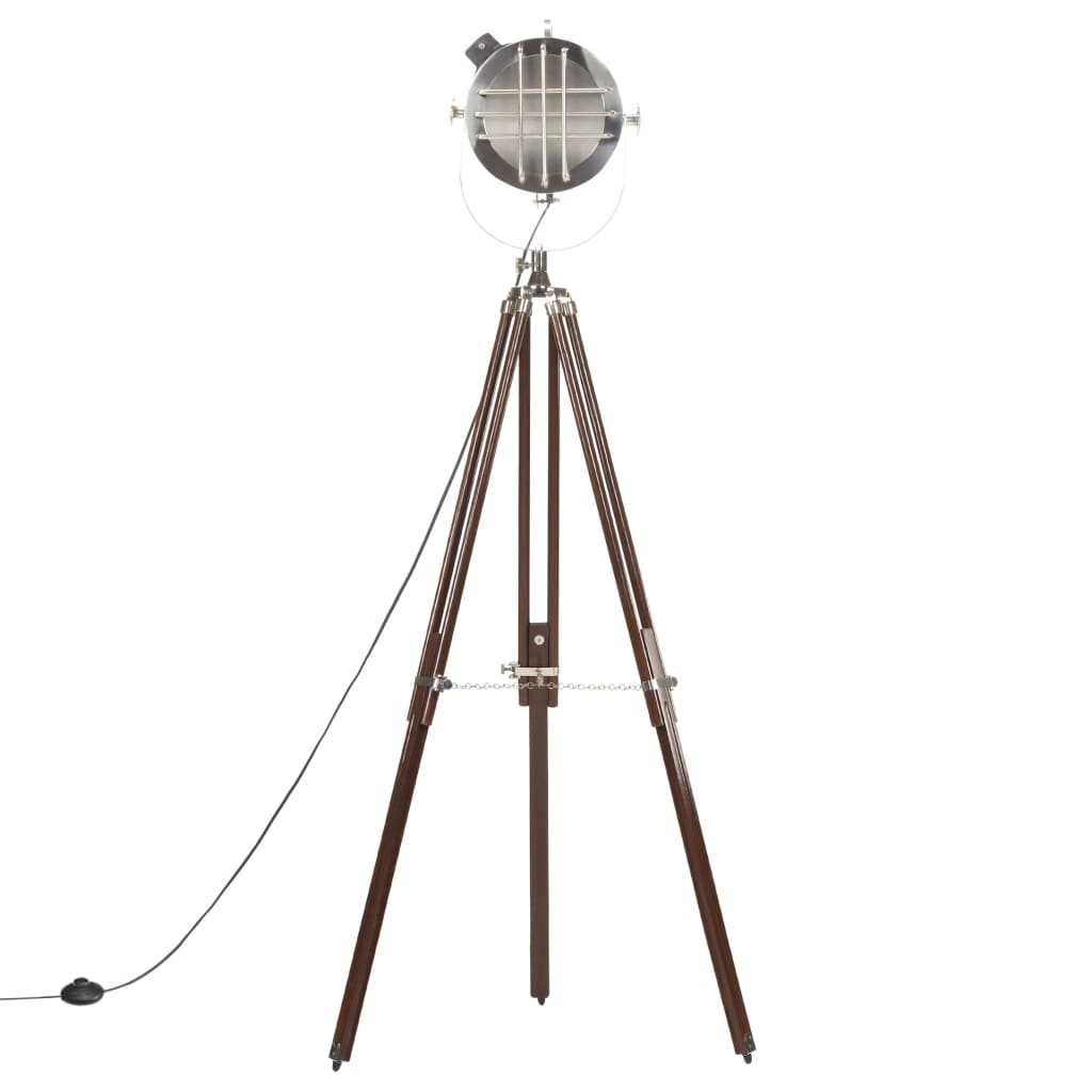 Floor lamp tripod solid wood mango 180 cm