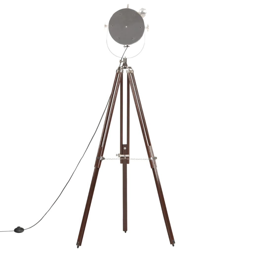 Floor lamp tripod solid wood mango 180 cm