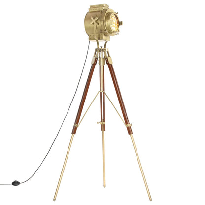 Floor lamp tripod solid wood mango 193 cm
