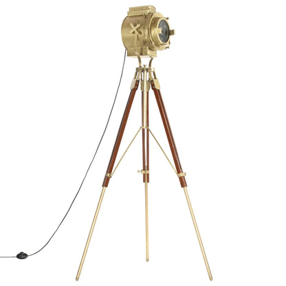 Floor lamp tripod solid wood mango 193 cm