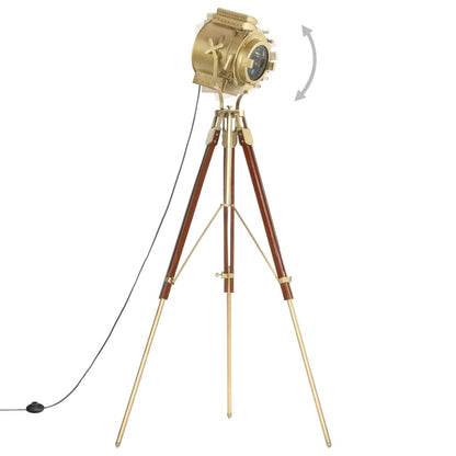 Floor lamp tripod solid wood mango 193 cm