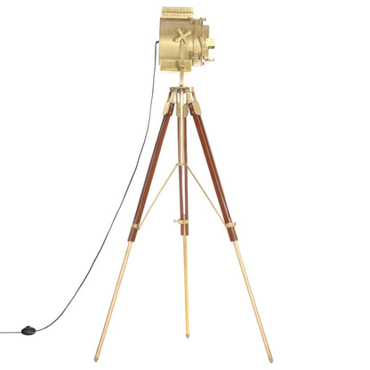 Floor lamp tripod solid wood mango 193 cm
