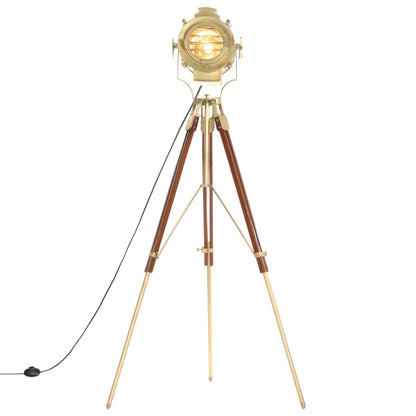 Floor lamp tripod solid wood mango 193 cm