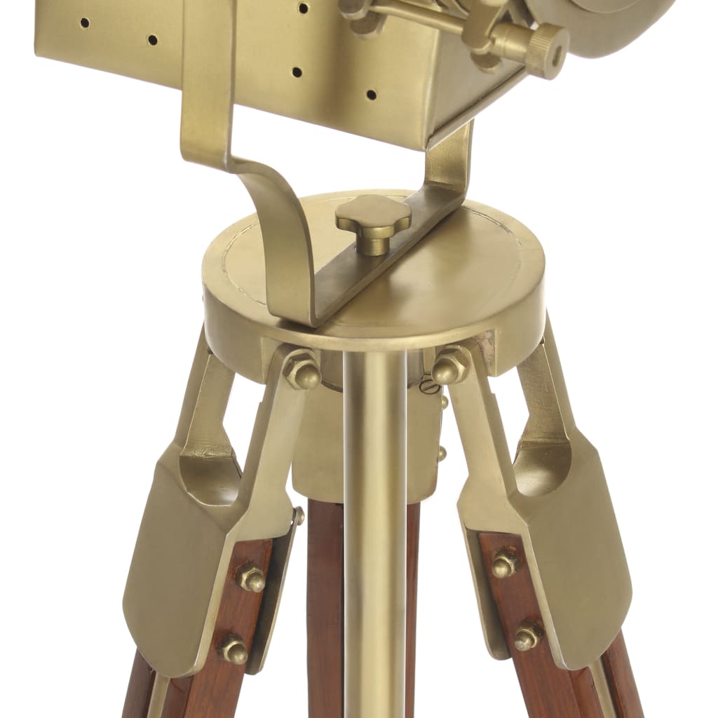 Floor lamp tripod solid wood mango 193 cm