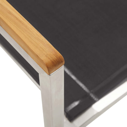 Garden chairs 4 pcs. Textilene and stainless steel grey