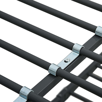 Etagenbettgestell Schwarz Metall 140x200 cm/90x200 cm