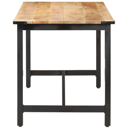 Dining table 140 x 70 x 76 cm Rough solid mango wood
