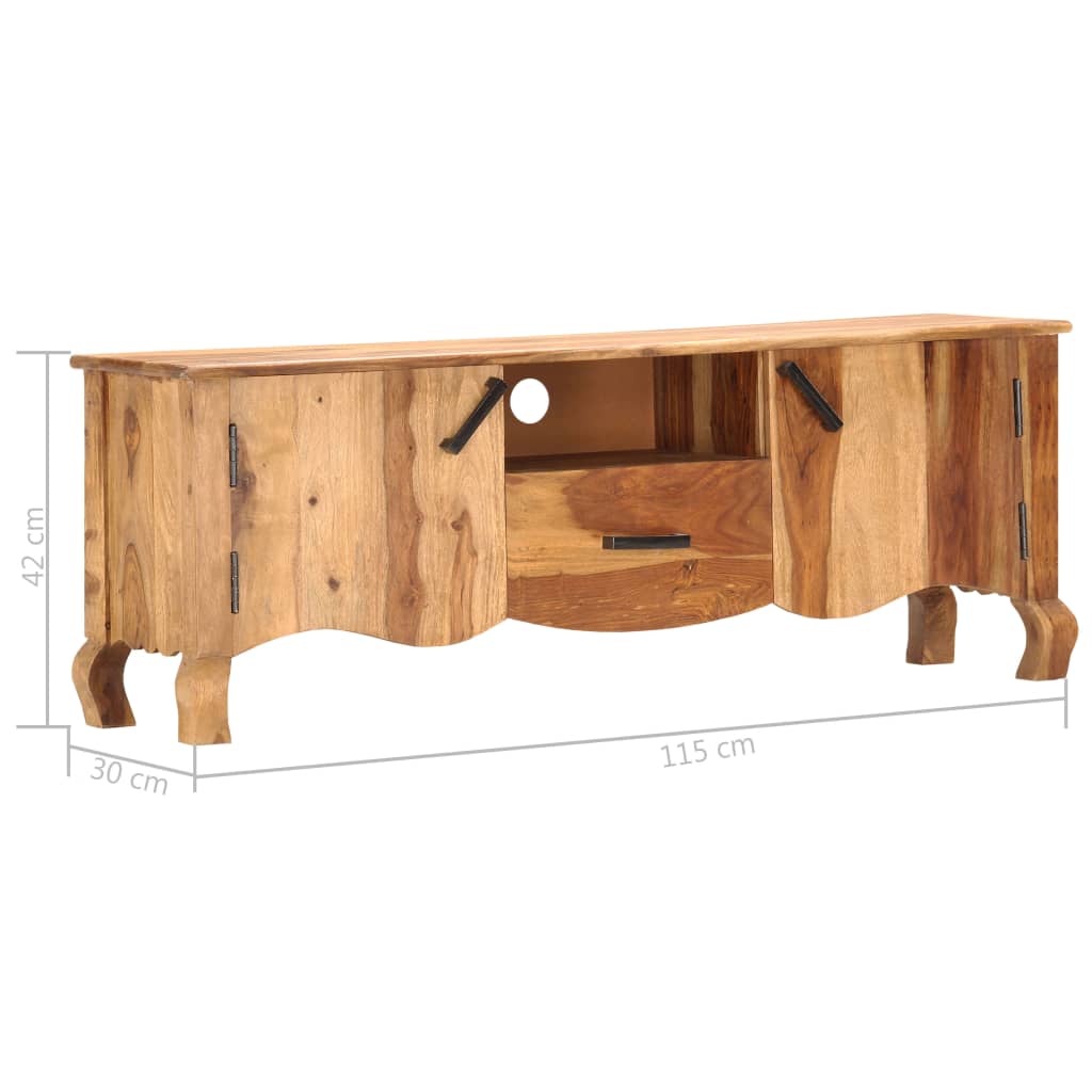TV cabinet 115 x 30 x 42 cm solid wood