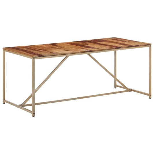 Dining table 180 x 90 x 76 cm solid wood