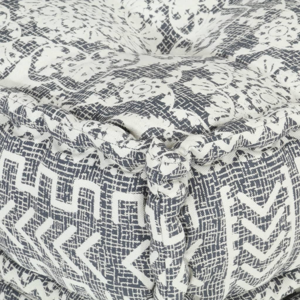 Modularer Pouf Hellgrau Stoff