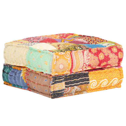 Pouf 60x70x36 cm patchwork tkanina