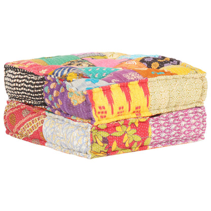 Pouf 60x70x36 cm patchwork tkanina