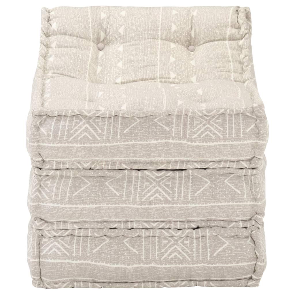 Modularer Pouf Beige Stoff