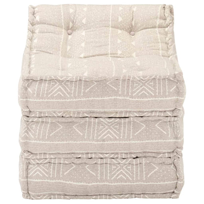 Modularer Pouf Beige Stoff