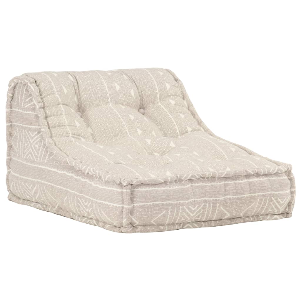 Modularer Pouf Beige Stoff