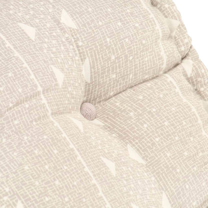 Modularer Pouf Beige Stoff