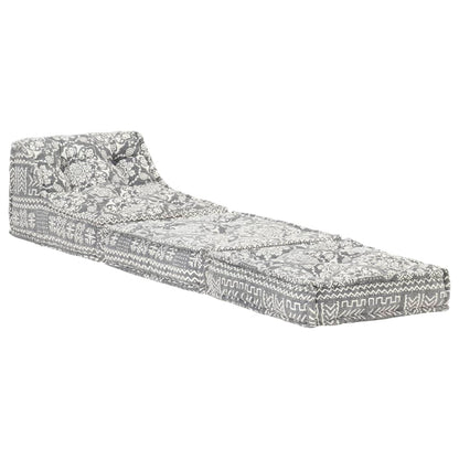 Modularni puf svjetlosive tkanine