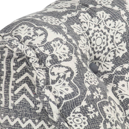 Modularni puf svjetlosive tkanine