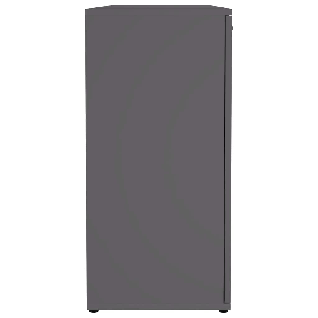 Komoda siva 120x35,5x75 cm od drveta