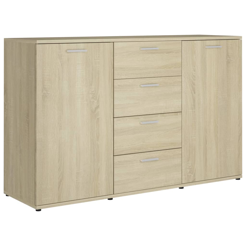 Sideboard Sonoma-Eiche 120x35,5x75 cm Holzwerkstoff