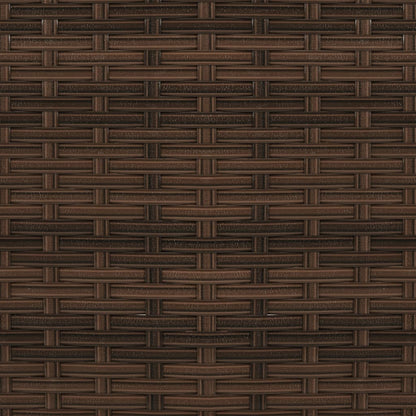 2-tlg. Garten-Lounge-Set Poly Rattan Braun