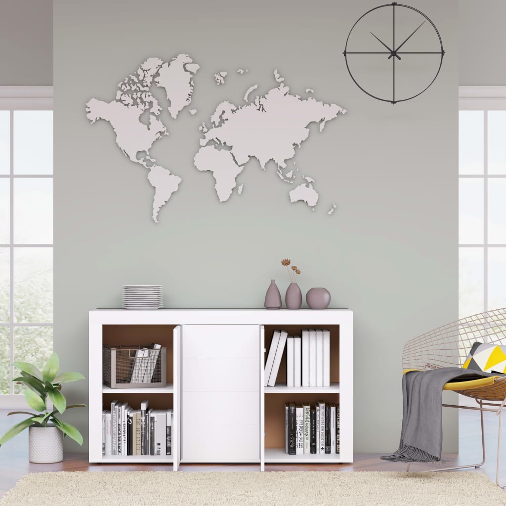 Komoda bijela 120×36×69 cm materijal drvo