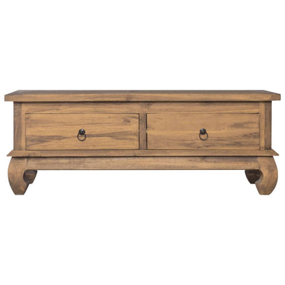 TV-Schrank 110x35x40 cm Teak Massivholz