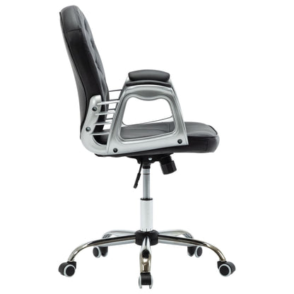 Office swivel chair black imitation leather