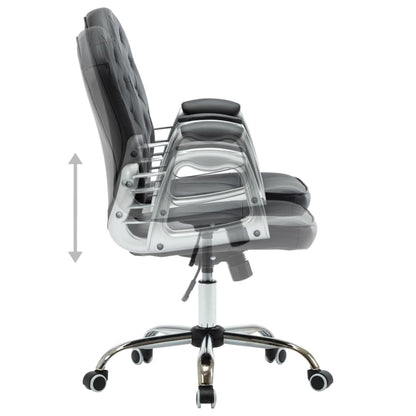 Office swivel chair black imitation leather