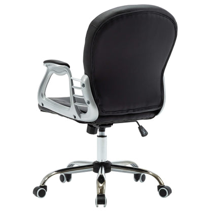Office swivel chair black imitation leather