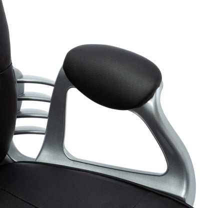 Office swivel chair black imitation leather