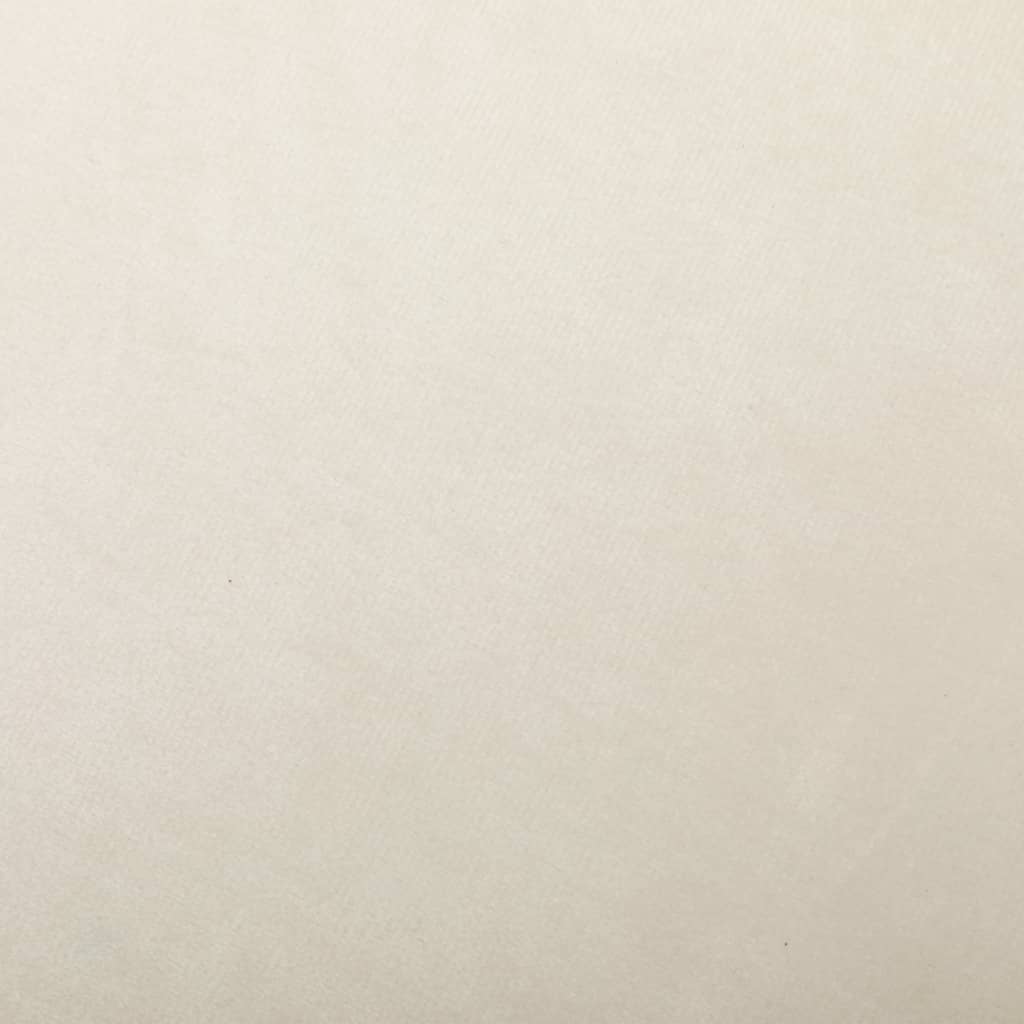 Stolica za ljuljanje krem ​​bijeli baršun