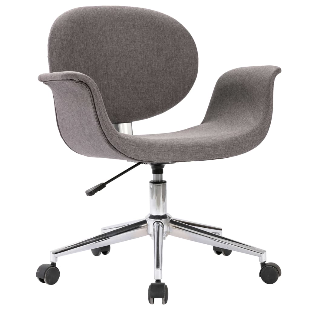 Office Chair Swivel Grey Fabric