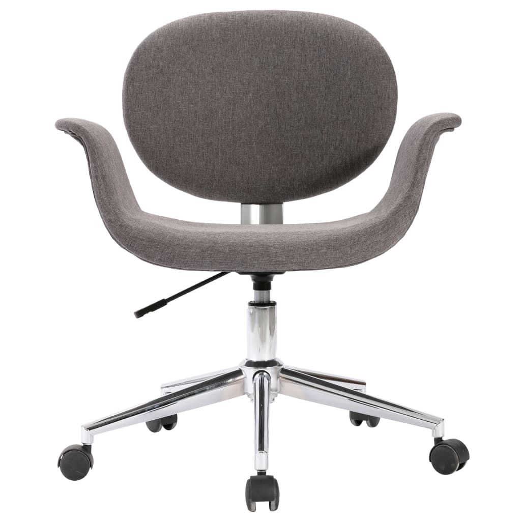 Office Chair Swivel Grey Fabric
