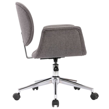 Office Chair Swivel Grey Fabric