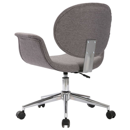 Office Chair Swivel Grey Fabric
