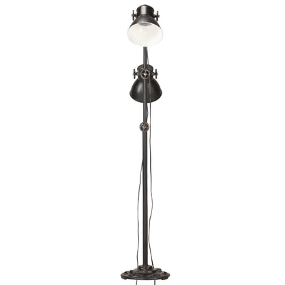 Floor lamp 2-bulb black E27 cast iron